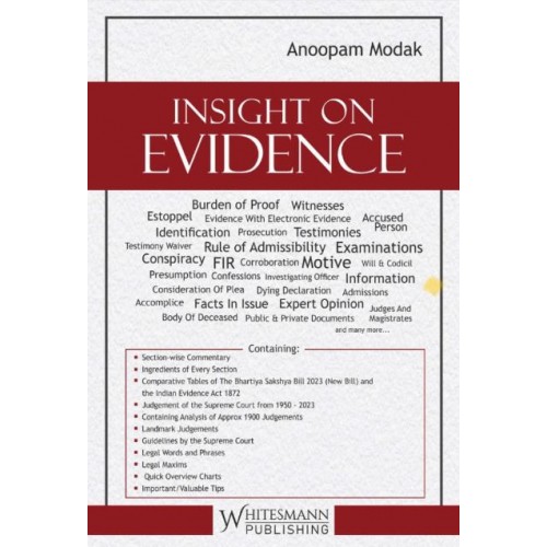 Whitesmann's Insight on Evidence by Anoopam Modak